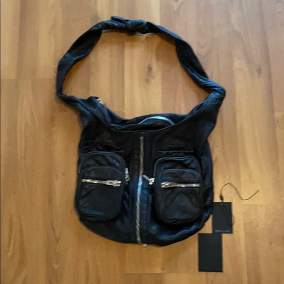 Alexander Wang black leather handbag - Picture 1 of 8